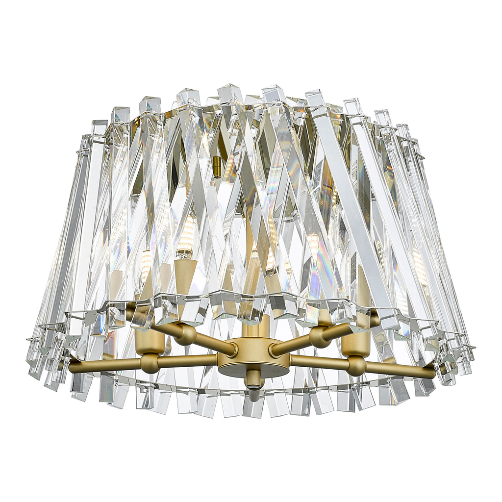 Stropné svietidlo krištál zlaté MIRABELL