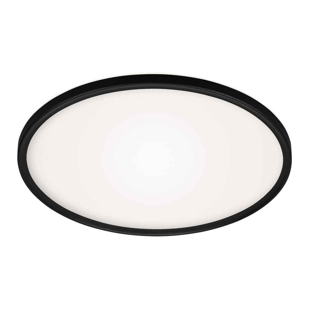 Stropná lampa LED s ovládačom čierna SLIM 42 cm