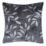 Dekoratívna obliečka na vankúš zamatová sivá MIRAGE 45x45 cm