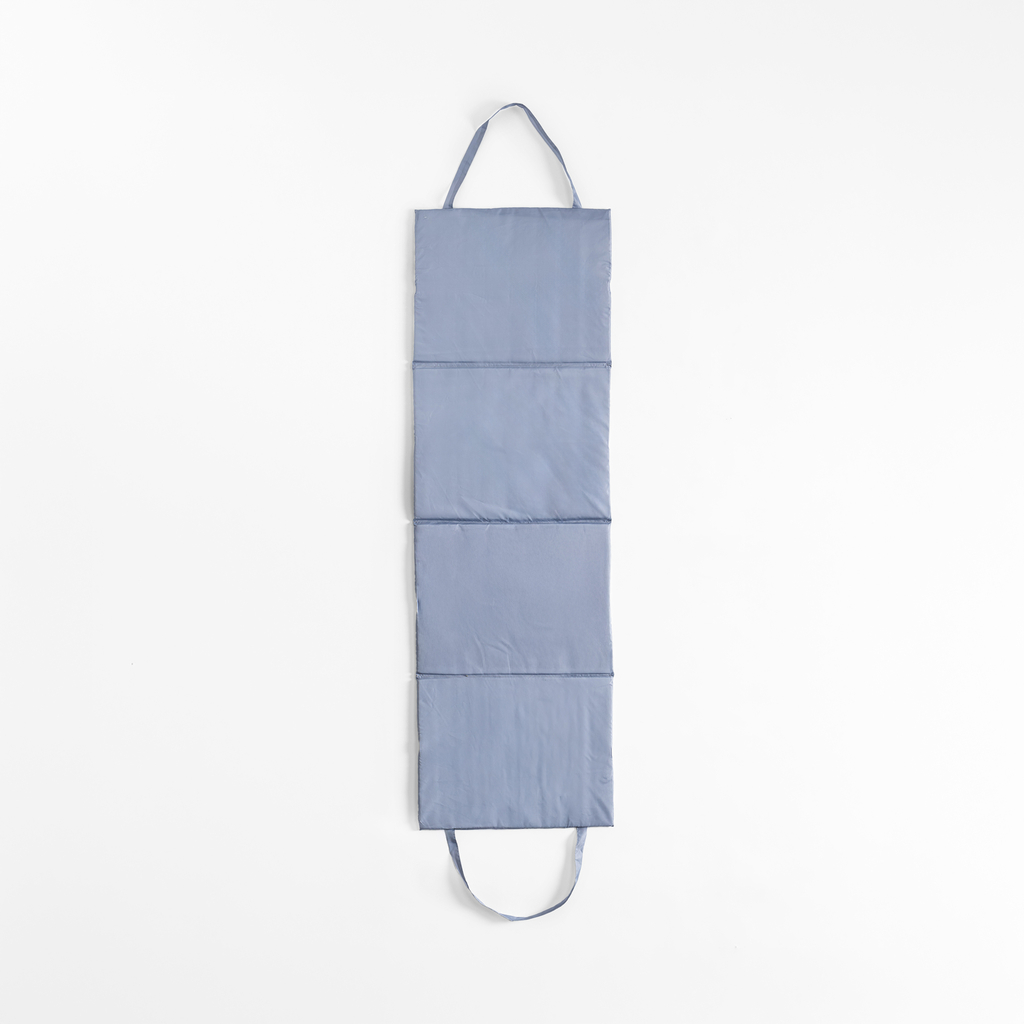 Plážová podložka so vzorom listov, sivá 50x160 cm