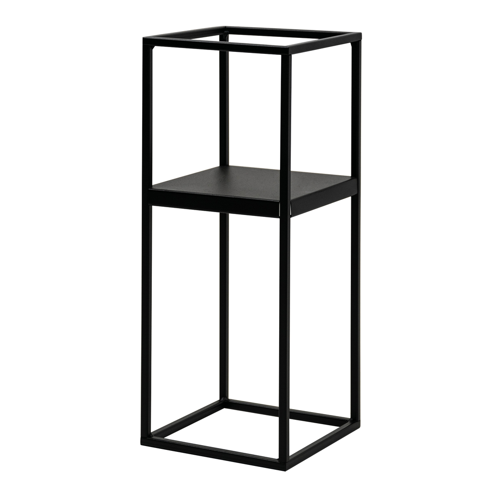 Stojan na kvetináč loft čierny LILLIE 47 cm