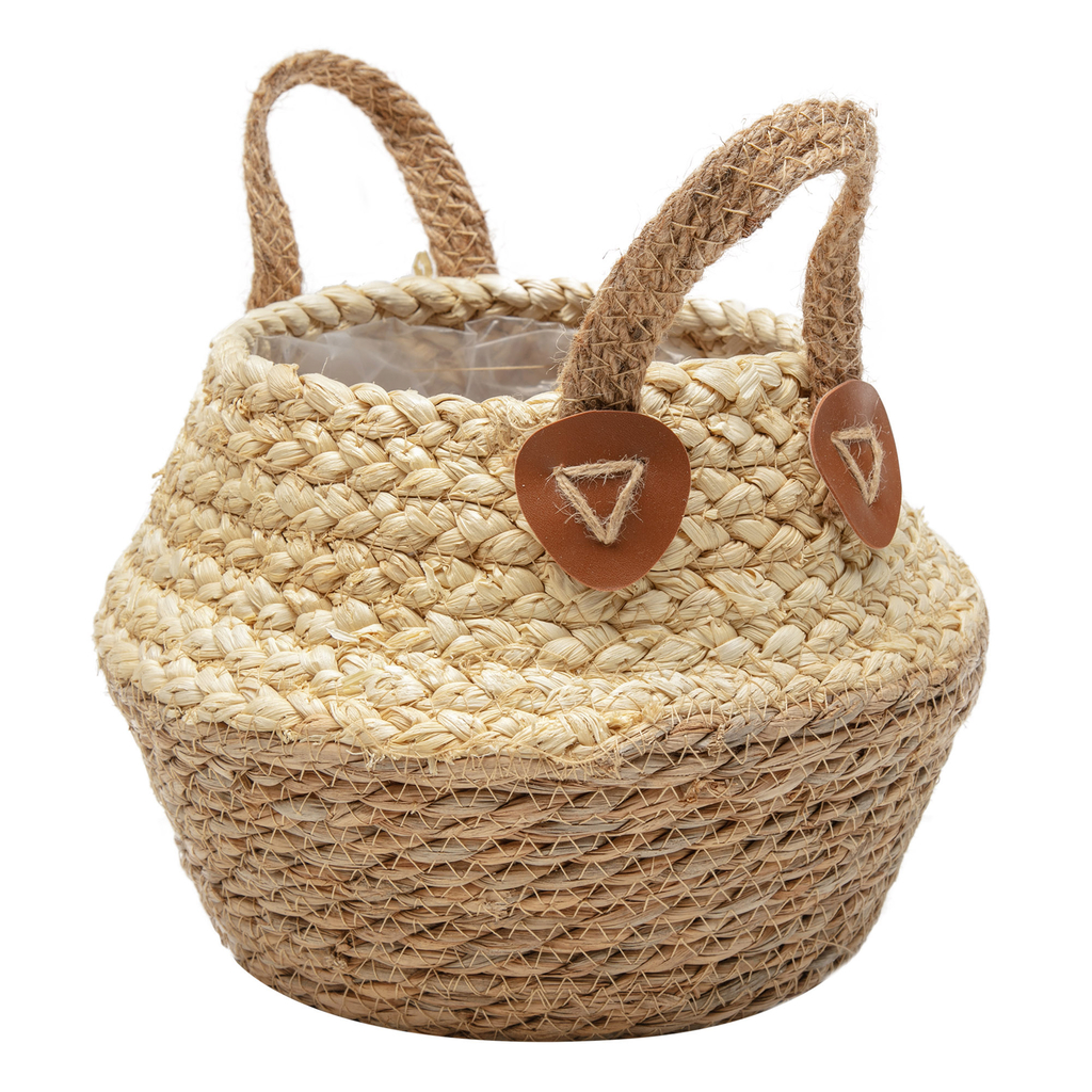 Ozdobný obal, pletený košík 21 cm