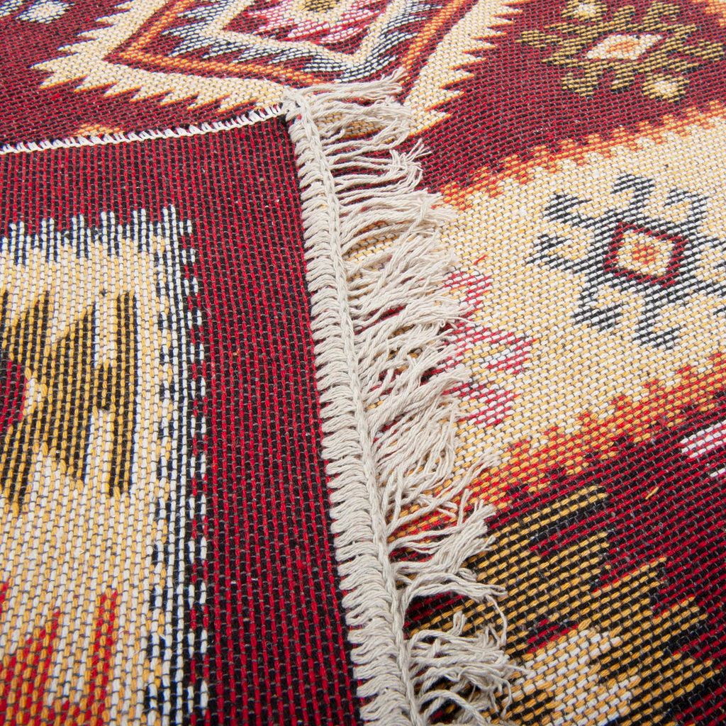 Koberec tmavočervený ALBORG KOSOŠTVORCE 120x180 cm