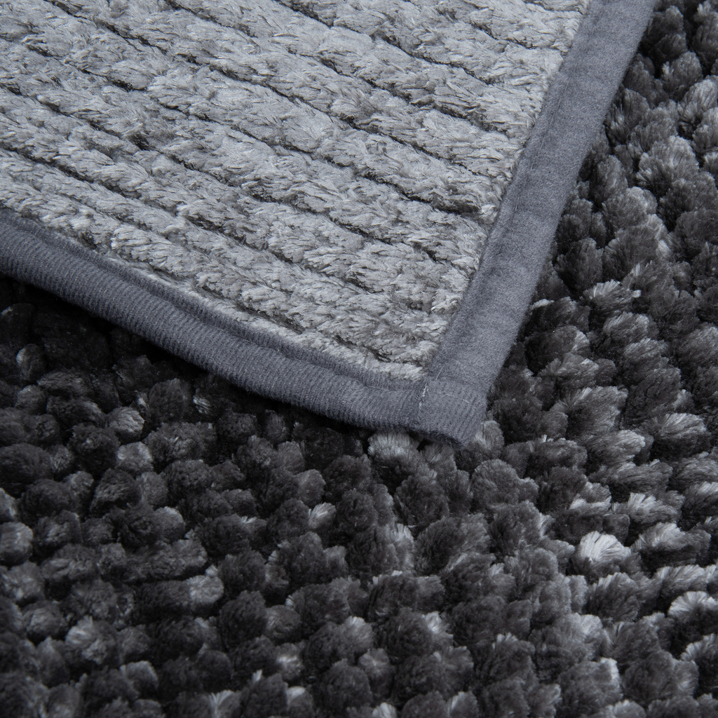 Kúpeľňový koberček CHENILLE, tmavosivý 50x80 cm