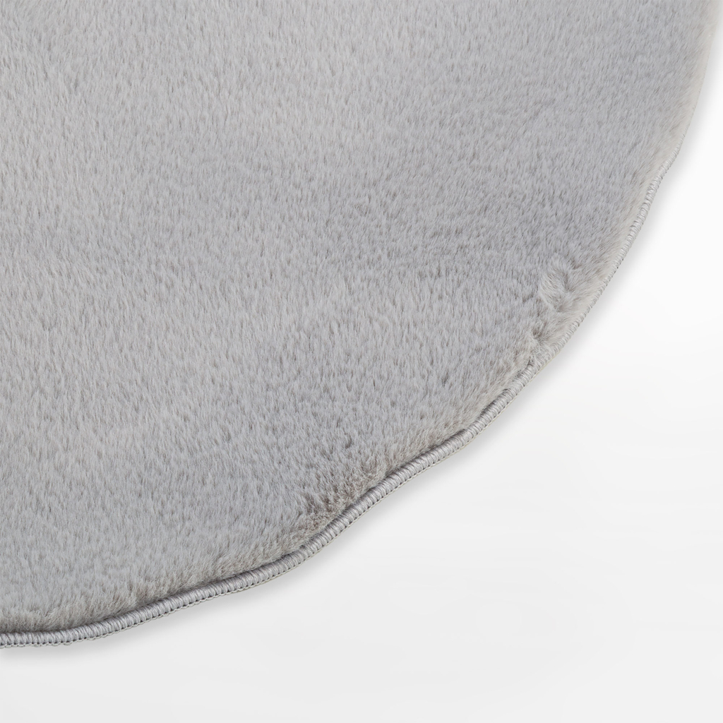 Okrúhly koberec RABBIT, strieborný, 120 cm