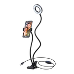 Lampa VLOG LED USB s klipom čierna RING LIGHT