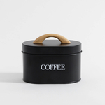 Kuchynská nádoba na kávu čierna 15 cm