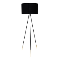 Čierna stojaca lampa na trojnožke TAGO