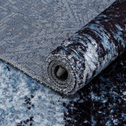 Loftový koberec lesklý modrý STELLA 80x150 cm