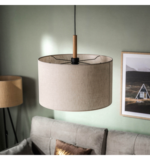 Sivá závesná lampa DEVA NATURE I