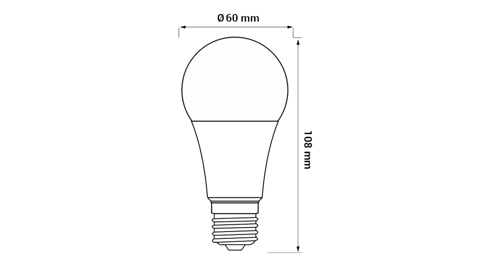 Žiarovka LED E27 7,5W teplá farba ORO-ATOS-E27-A60-7,5W-WW