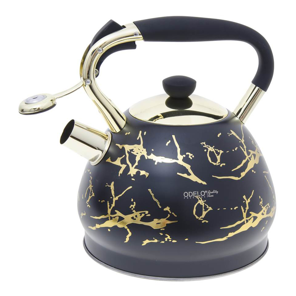 Čajník na indukčný a plynový sporák DARIO čierno-zlatý 3l