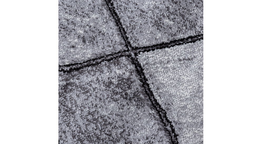 Koberec so vzorom sivých kosoštvorcov MILLEY 200 x 300 cm