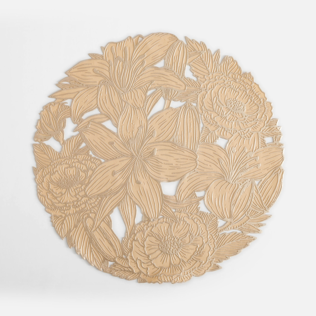 Okrúhle prestieranie na stôl zlaté 38 cm