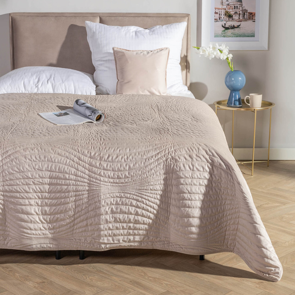 Prehoz na posteľ béžový NEW WAVE 180x200 cm