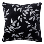 Dekoratívna obliečka na vankúš zamatová čierna MIRAGE 45x45 cm