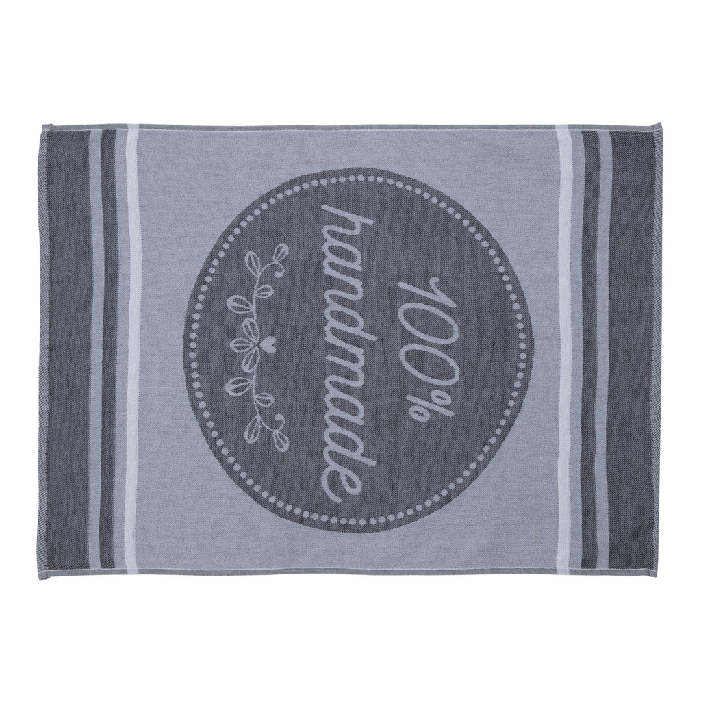 Kuchynská utierka HANDMADE, sivá 50x70 cm