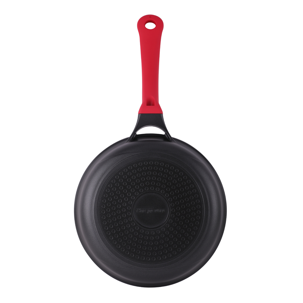 Indukčná panvica REVERO s červenou rukoväťou 28 cm