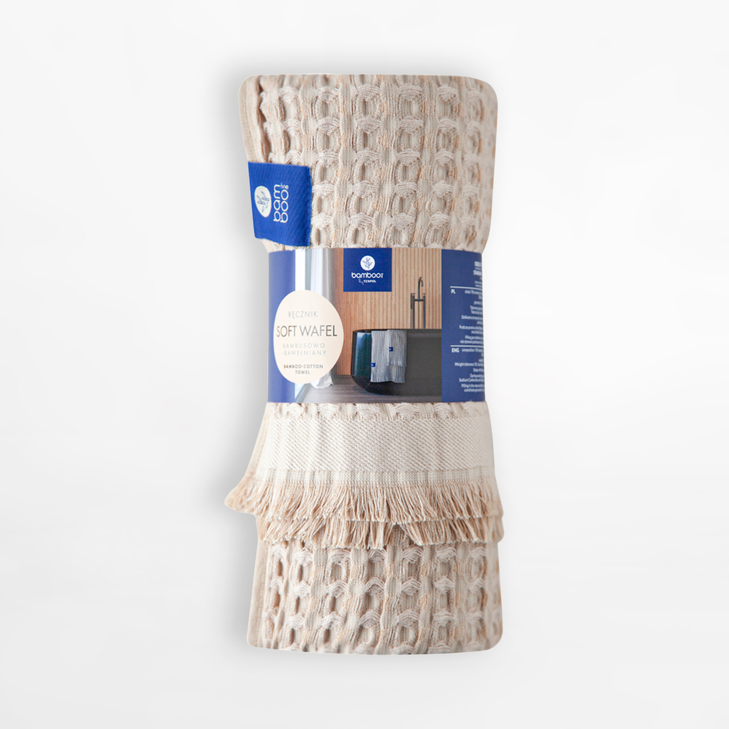 Bambusový uterák vo farbe cappuccino SOFT WAFEL BAMBOO SPA 80x160 cm