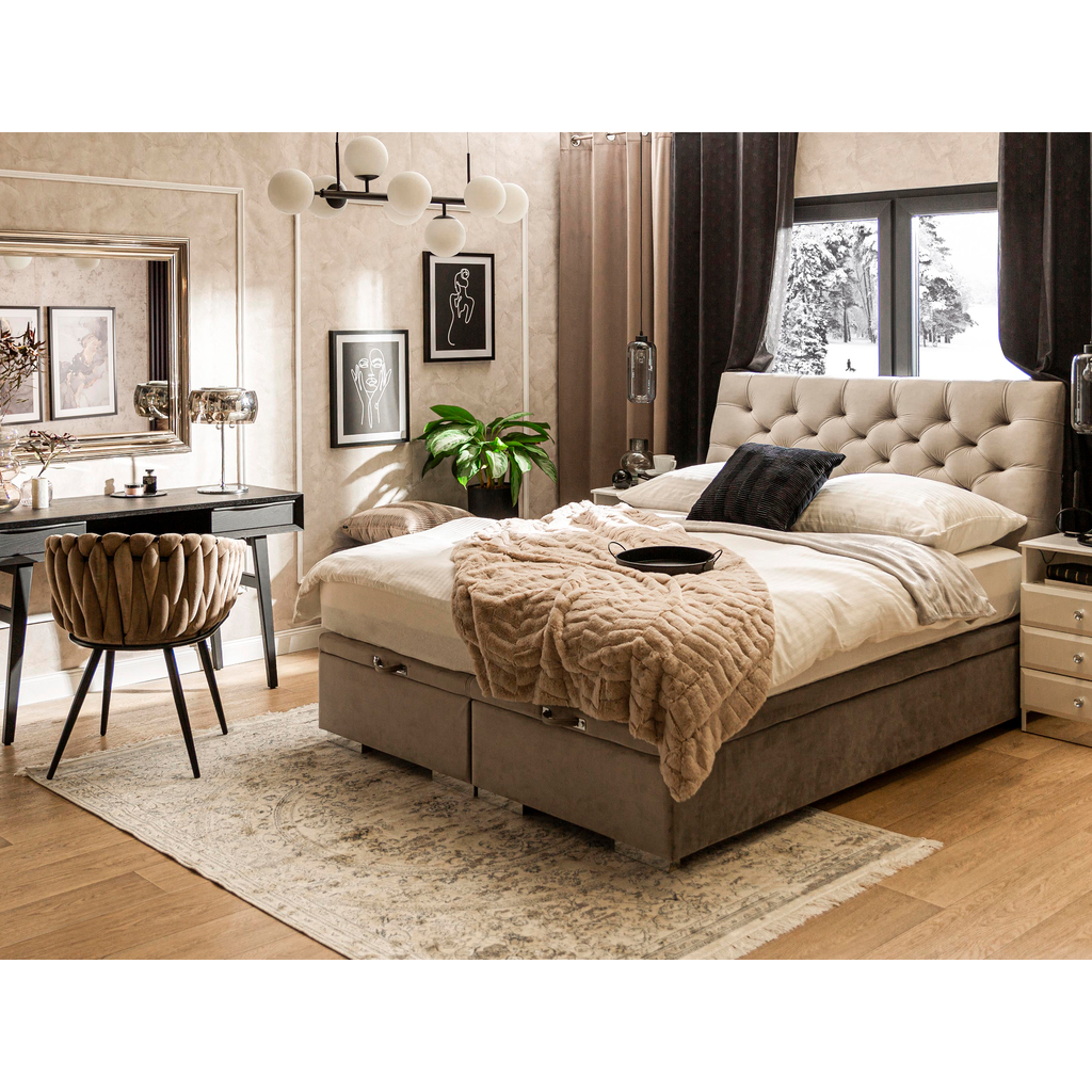 Béžová vlnená deka MAISON 150x200 cm