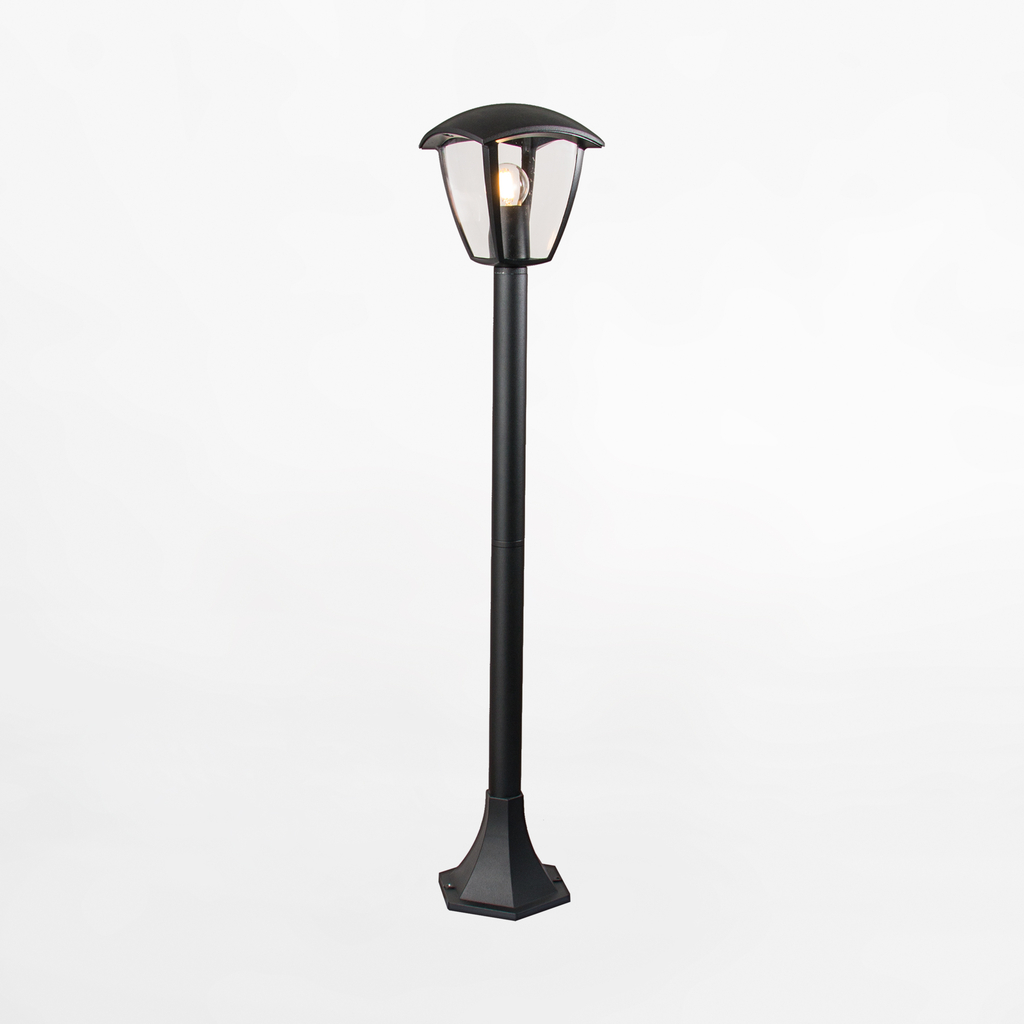 Vonkajšia stojacia lampa LANTERN čierna
