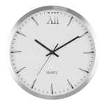 Strieborné nástenné hodiny 30,5 cm