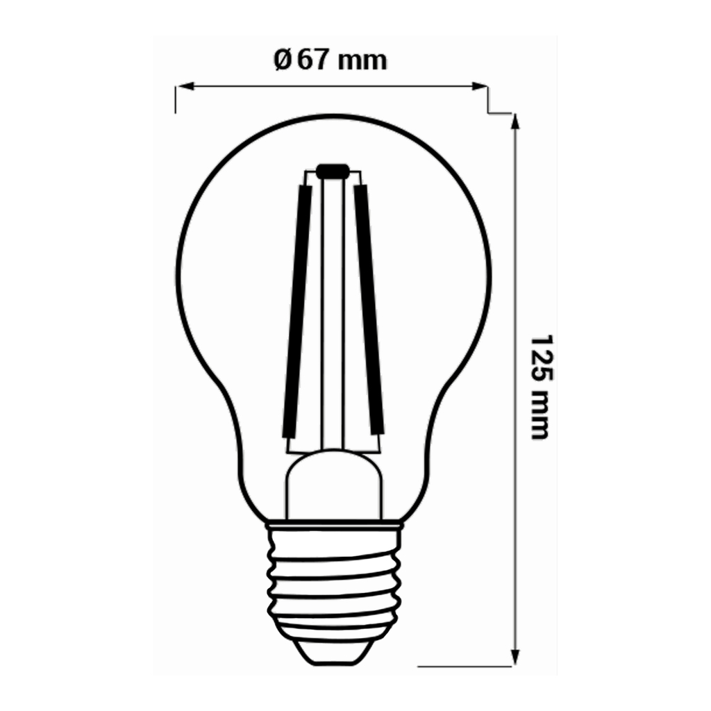 Žiarovka LED E27 16W ORO-E27-A67-FL-CLARO-16W-WW teplá farba