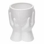 Keramické puzdro s motívom rúk 20,2 cm