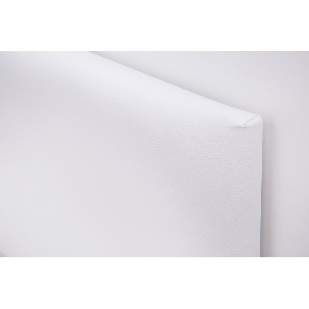 Biela posteľ s osvetlením MARSYLIA 160 x 200 cm