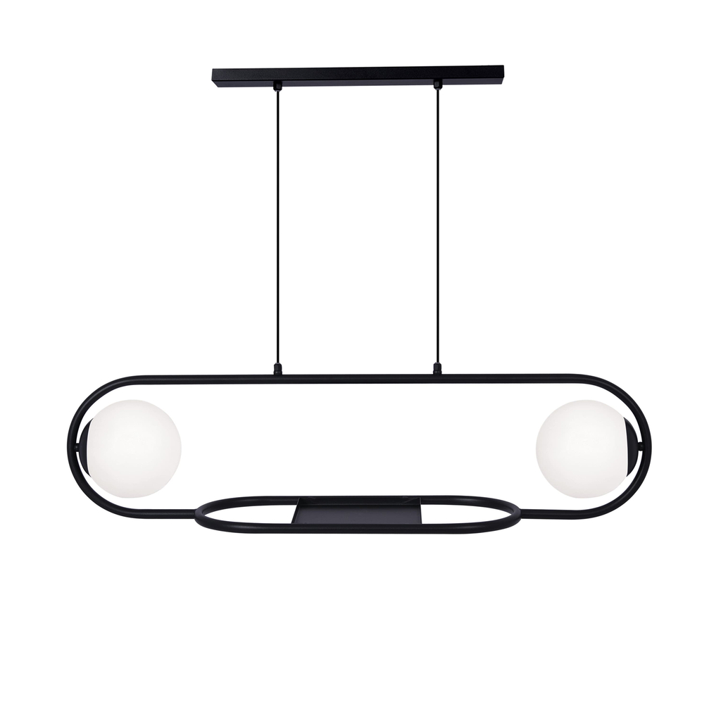 Závesné svietidlo FINESTRA s priestorom na kvety, čierne