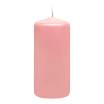 Dekoratívna sviečka ružová 6 x 13 cm