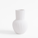 Keramická váza biela 19,8 cm
