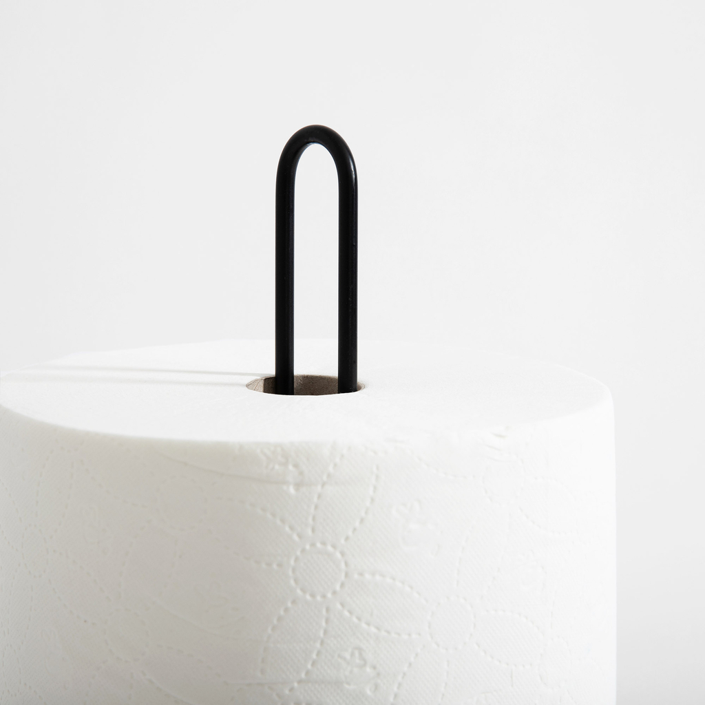 Stojan na papierové utierky čierny 13x31,5 cm