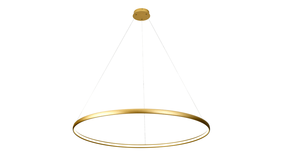 Závesná lampa LED zlatá CARLO 120 cm