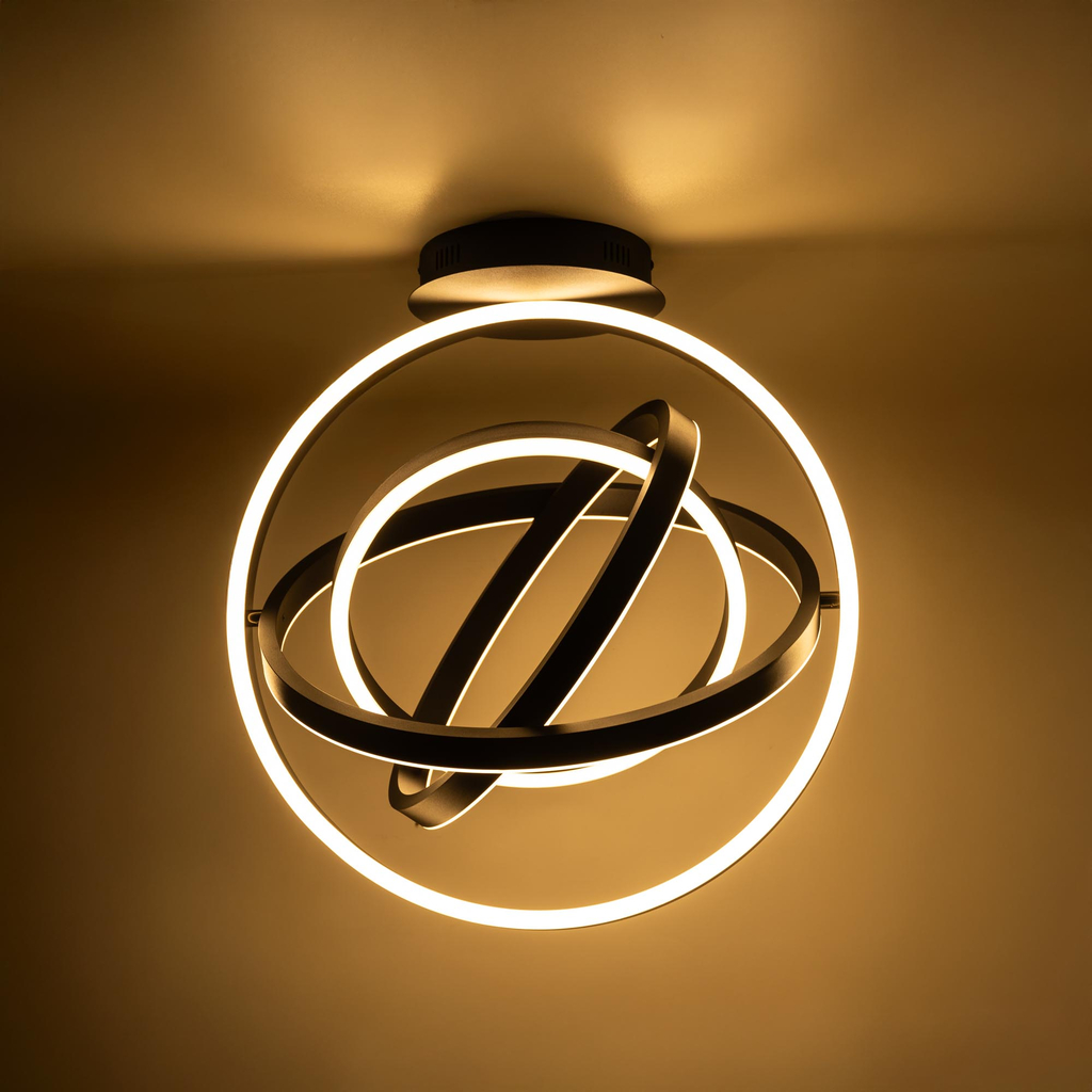 Stropné svietidlo TESS LED čierne