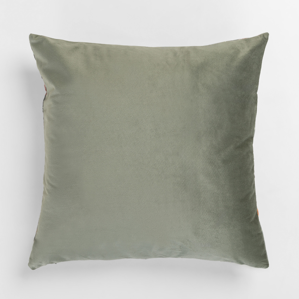 Kvetinová dekoratívna obliečka na vankúš DAISY zelená 45 x45 cm