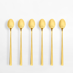 Lyžičky na latte COMO GOLD, 6 kusov