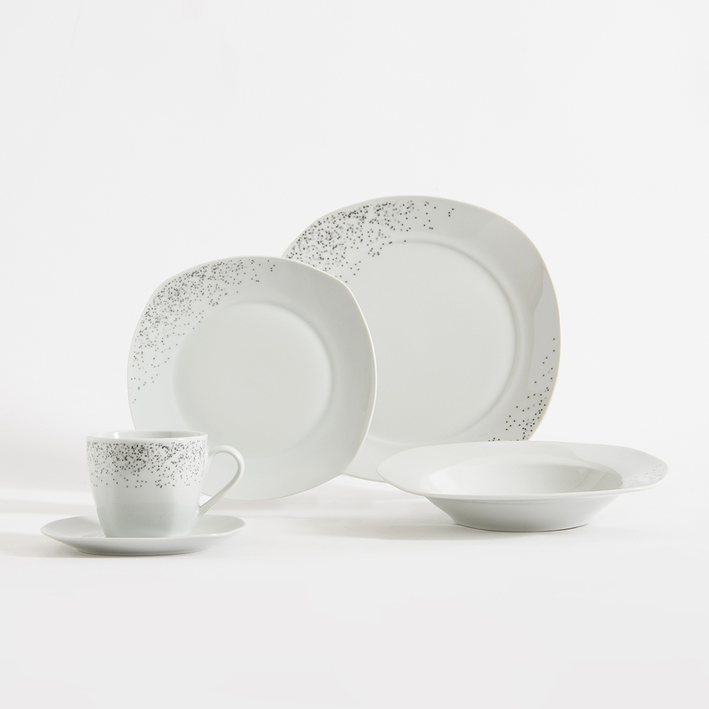 Jedálenský a kávový servis DACOTA, 30 prvkov