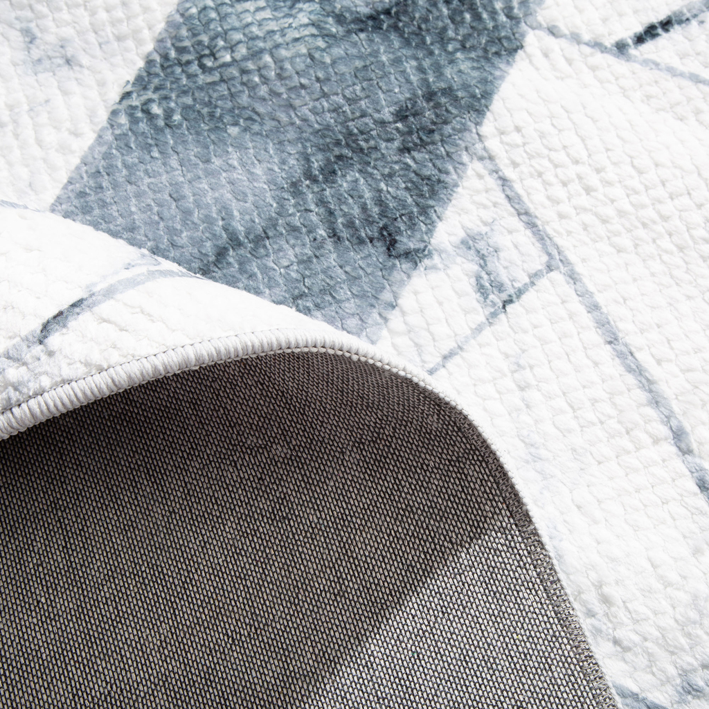 Geometrický koberec PUERTO sivý mramor 80x150 cm