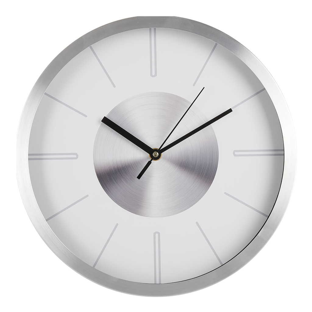 Okrúhle nástenné hodiny biele 30,5 cm