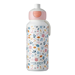 Fľaša na vodu pre deti pop-up Campus SPRING FLOWERS 400 ml