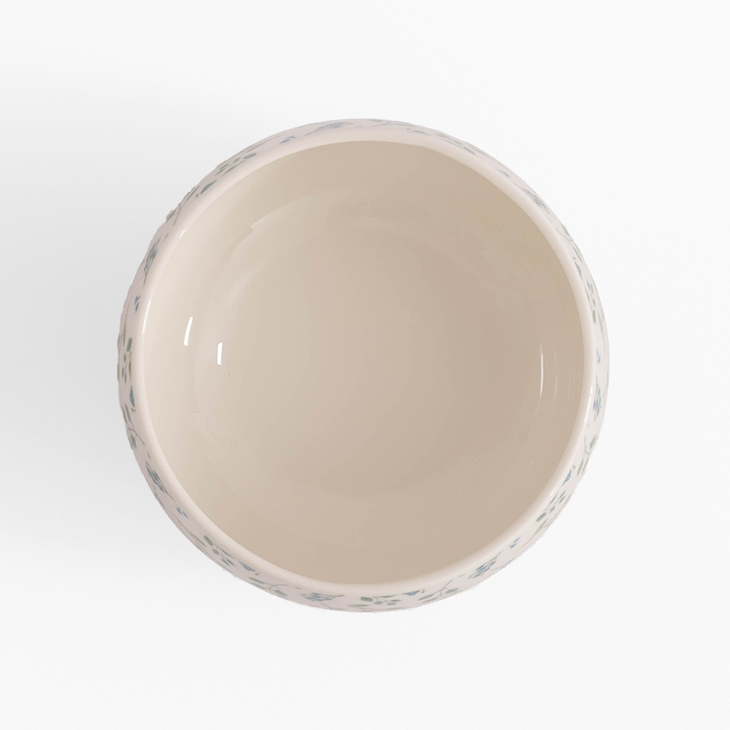 Porcelánová misa so zeleno-modrými kvetmi 660 ml