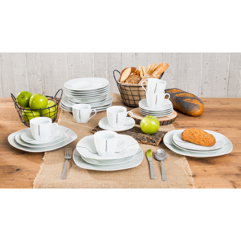 Servis na obed a kávu RETO, 30 prvkov