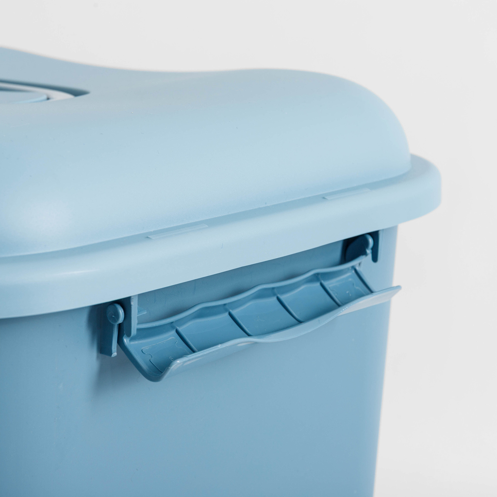 Úložný box na kolieskach, modrý, 40x32x26 cm