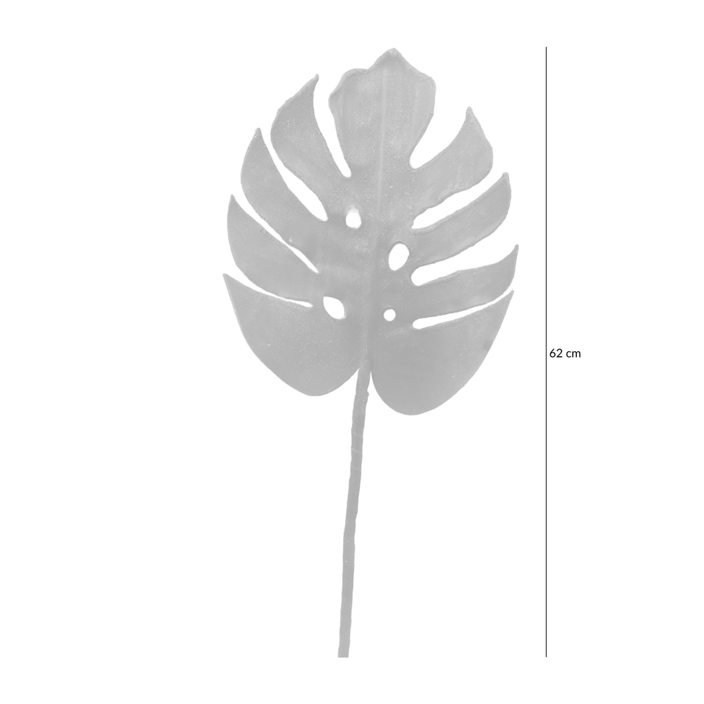 Umelý list monstery oranžový 62 cm