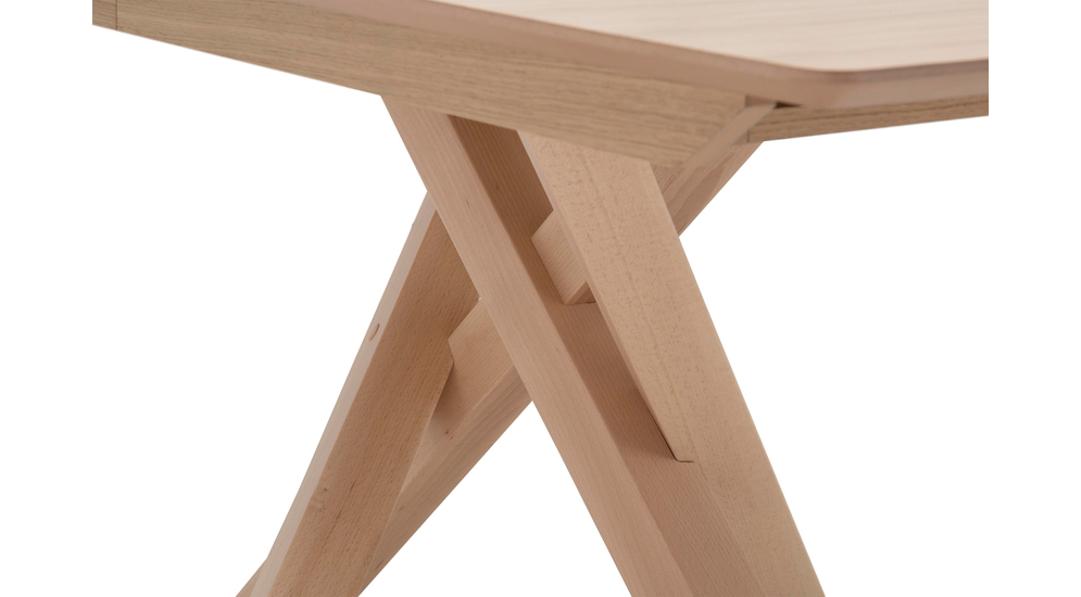 Moderný rozkladací stôl X 160 cm