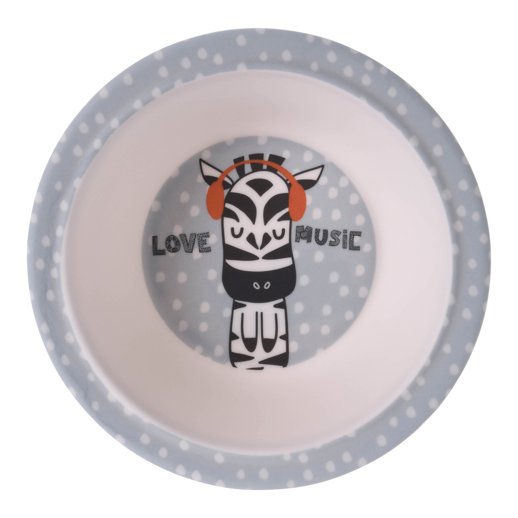 Detská melamínová miska ZEBRA 400 ml