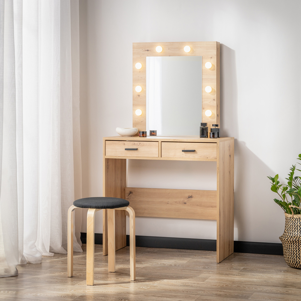 Čierna čalúnená taburetka CETON