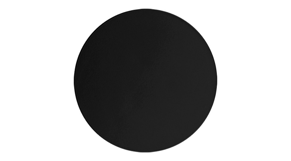 Nástenné svietidlo minimalistické okrúhle čierne LUNA NEW 20 cm