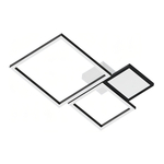 LED stropné svietidlo MONZA štvorce čierne